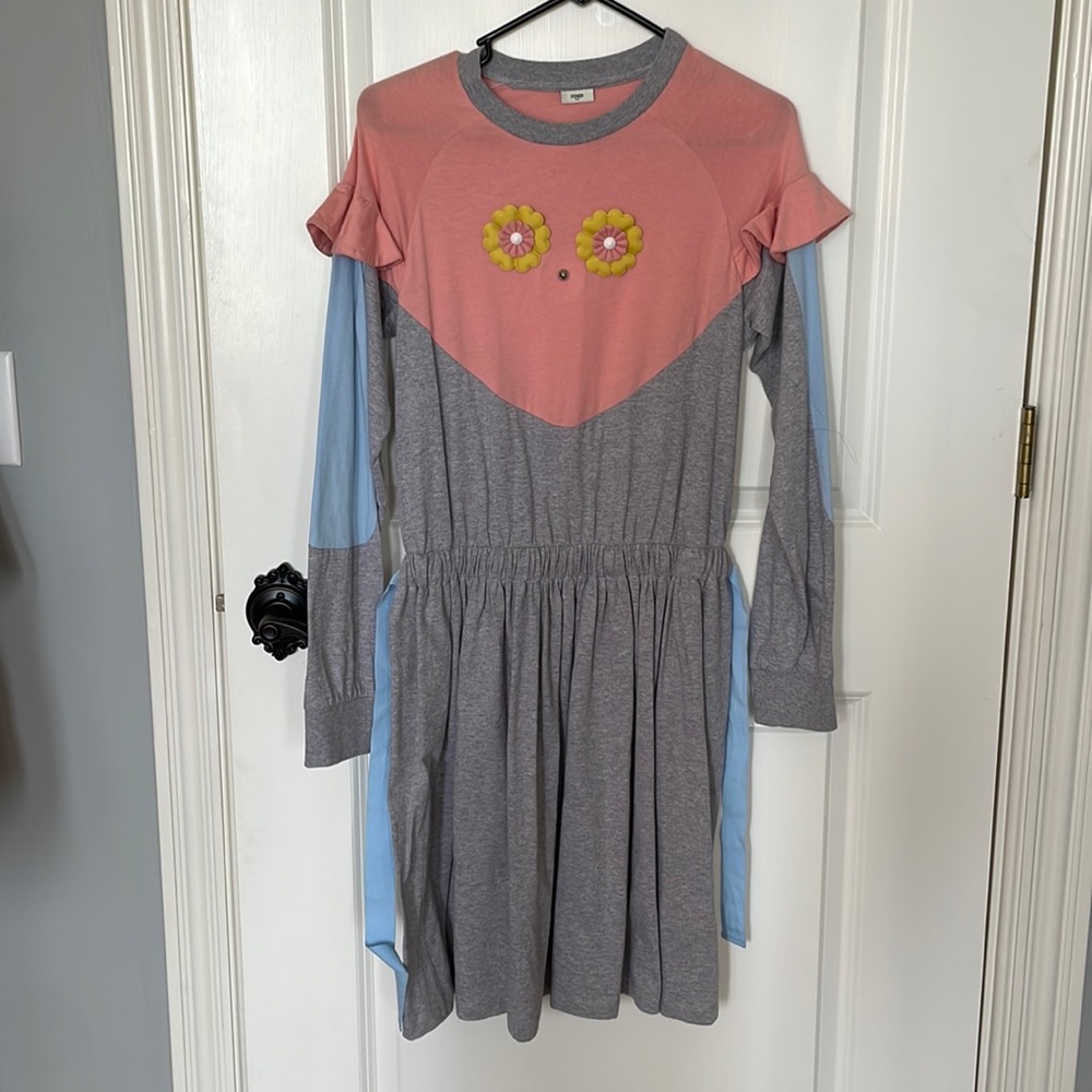 Girls Cotton Fendi Dress